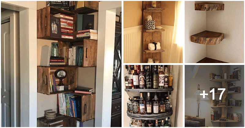 21 DIY Corner Shelf Ideas