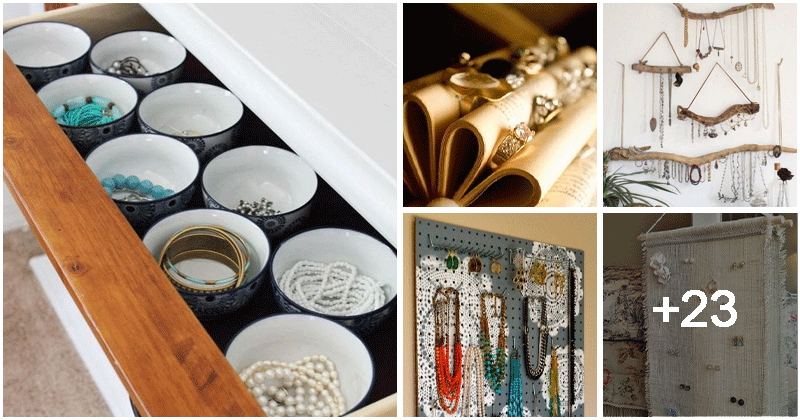 28 creative and unique DIY jewelry storage ideas