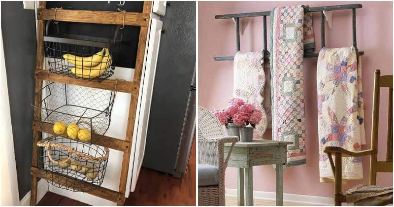 Wooden Blanket Ladder Ideas In Your Home