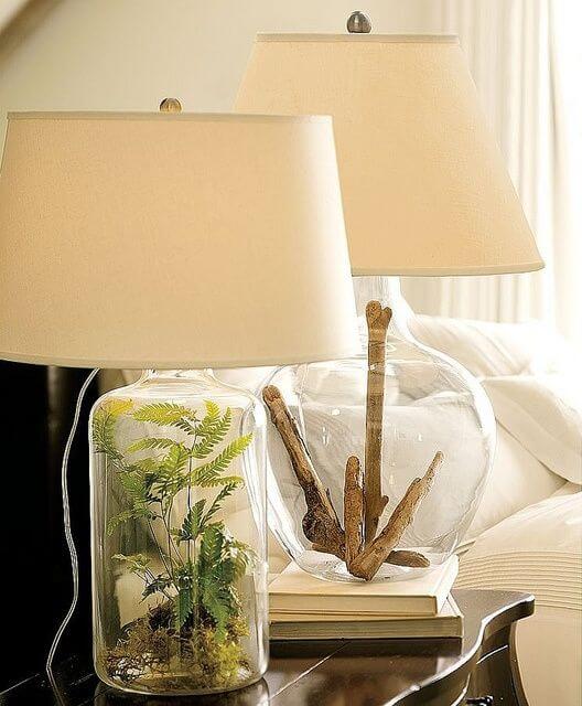 24 inspirational DIY ideas for lamps and chandeliers from old household items - 177