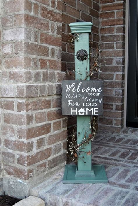 24 beautiful welcome sign ideas for your front porch - 83