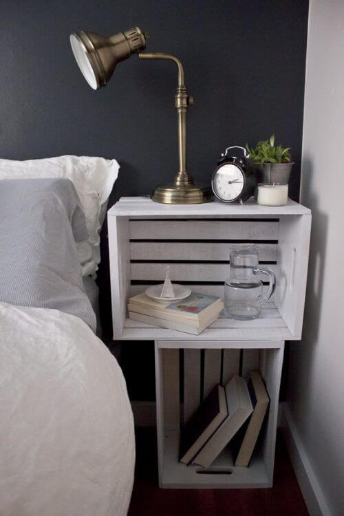 20 brilliant and cheap bedside table ideas - 127