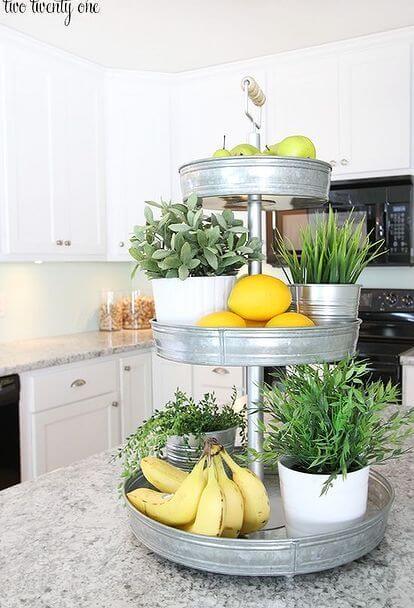 21 ideas for decorating kitchen space with plants - 149