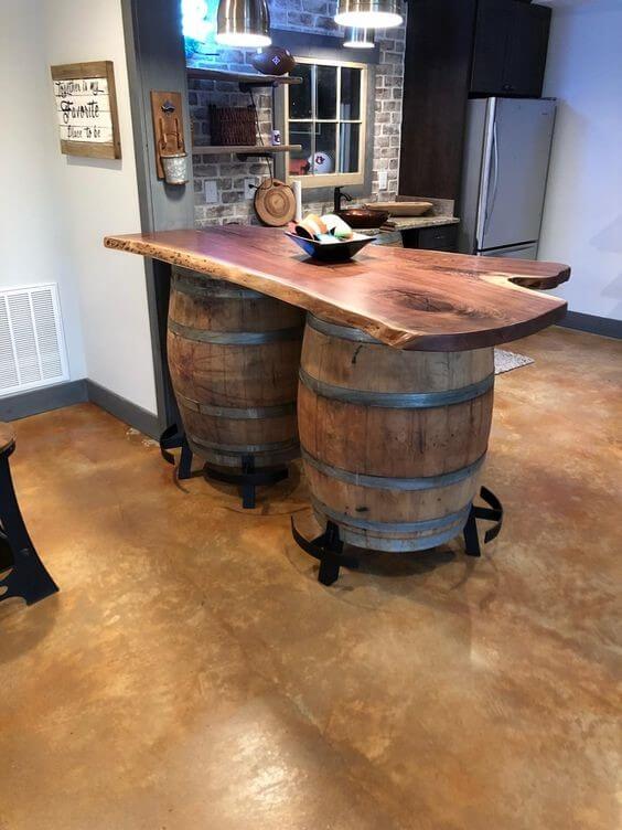 22 useful recycled wine barrel ideas to decorate your home - 149
