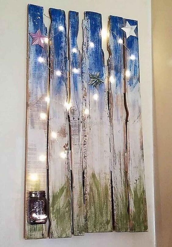 30 DIY pallet art projects to decorate your home - 219