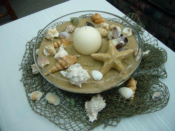 26 beach themed centerpieces to add coastal charm to your table - 195