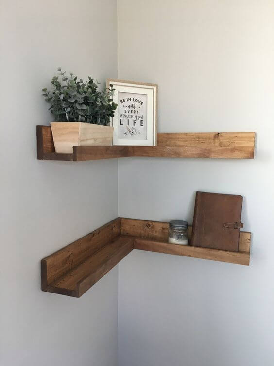 21 ideas for DIY corner shelves - 149