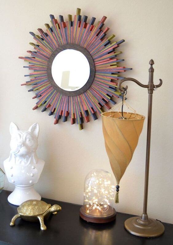 22 DIY mirror frame ideas that you can easily make at home - 143