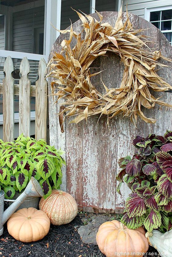 27 DIY ideas for natural fall wreaths - 169