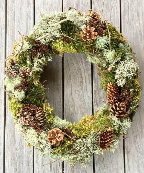 27 DIY ideas for natural fall wreaths - 203
