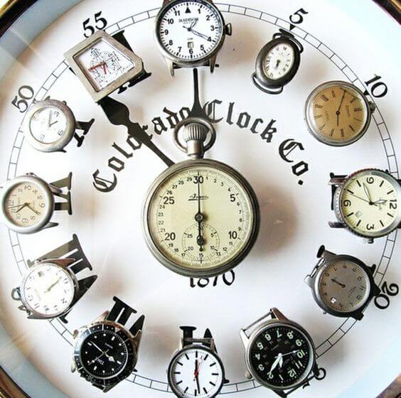 25 unique DIY faux wall clock ideas to decorate home - 177