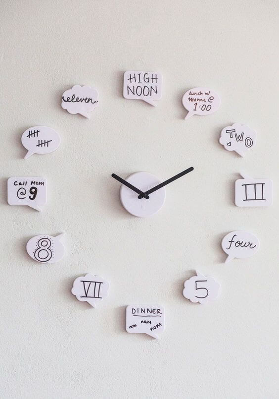 25 unique DIY art wall clock ideas to decorate home - 199