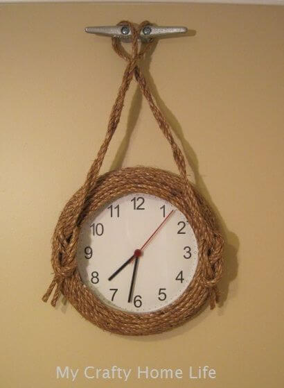 25 unique DIY faux wall clock ideas to decorate home - 167