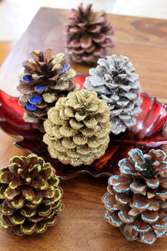 27 beautiful pine cone crafts to decorate your home - 181