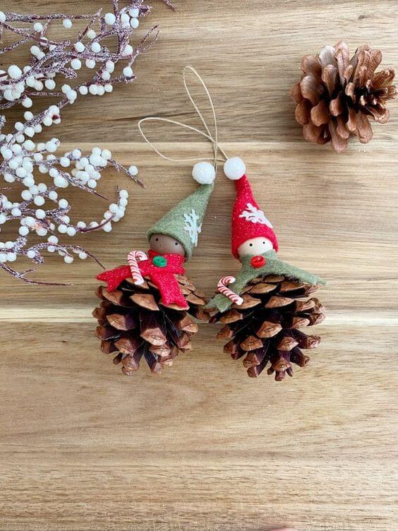 27 beautiful pine cone crafts to decorate your home - 207