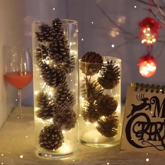 27 beautiful pine cone crafts to decorate your home - 211