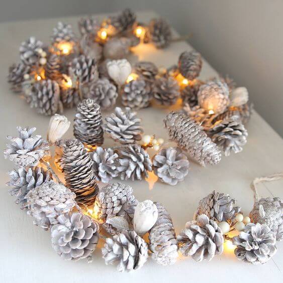 27 beautiful pine cone crafts to decorate your home - 215