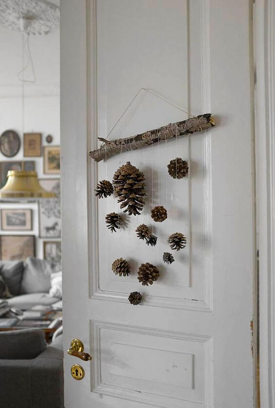 27 beautiful pine cone crafts to decorate your home - 221