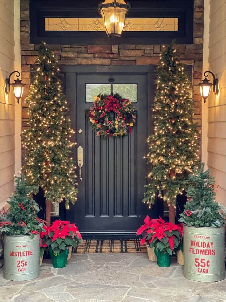 Beautify your front porch with 43 amazing winter decorating ideas - 343