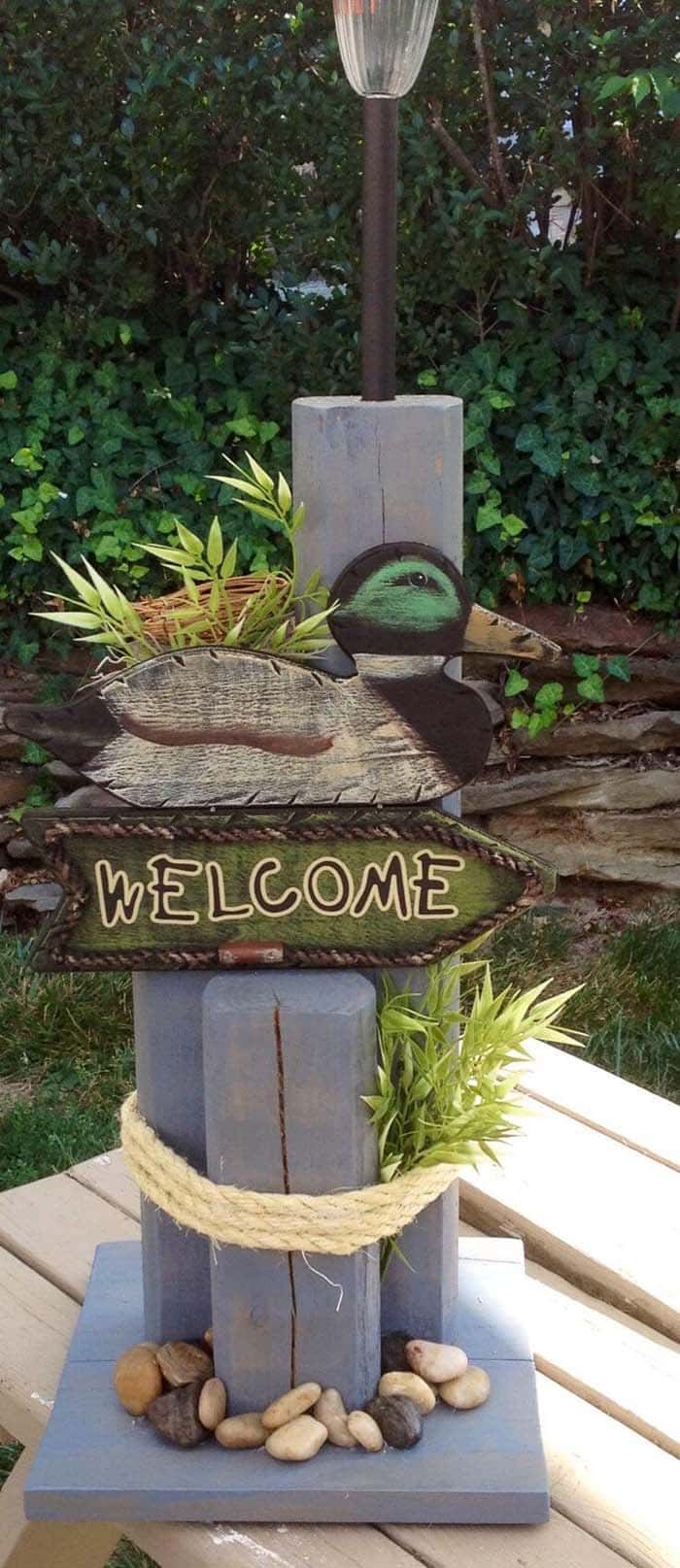 24 beautiful welcome sign ideas for your front porch - 71