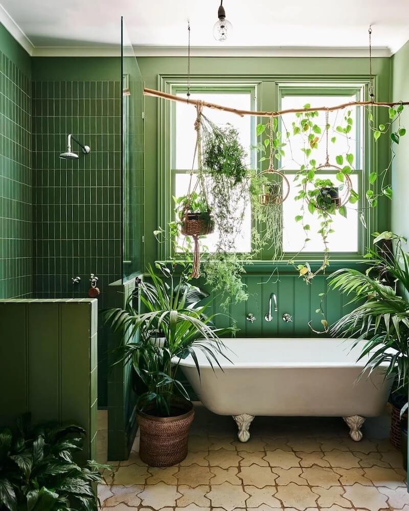 33 adorable bathroom plant shelf ideas - 263