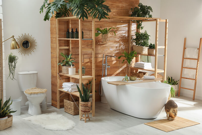 33 adorable ideas for plant shelves in the bathroom - 215