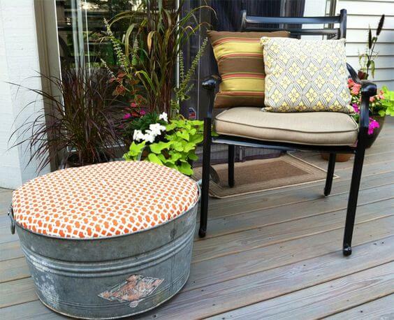 Creative Ottoman DIY Ideas from Recycled Items - 115