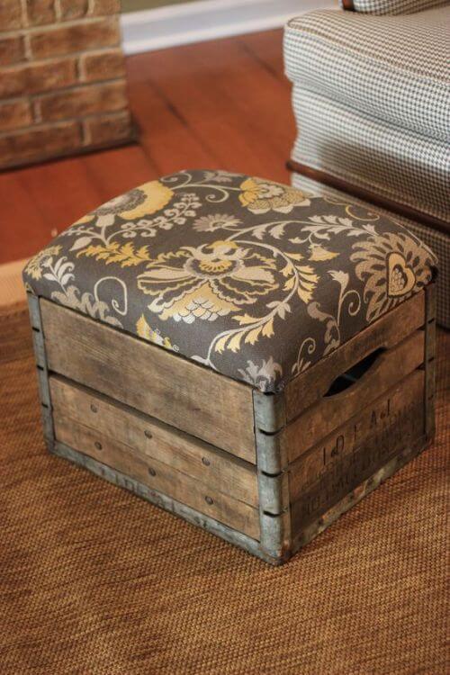 Creative Ottoman DIY Ideas from Recycled Items - 123