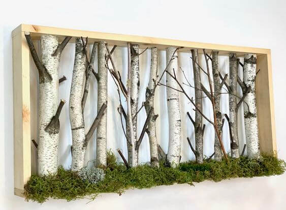 22 DIY home decorating ideas with birch trunks - 159
