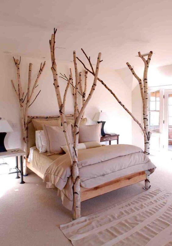 22 DIY home decorating ideas with birch trunks - 165
