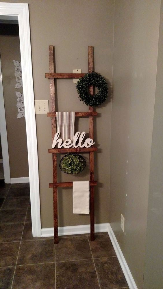 21 DIY projects for old ladders for home decoration - 165