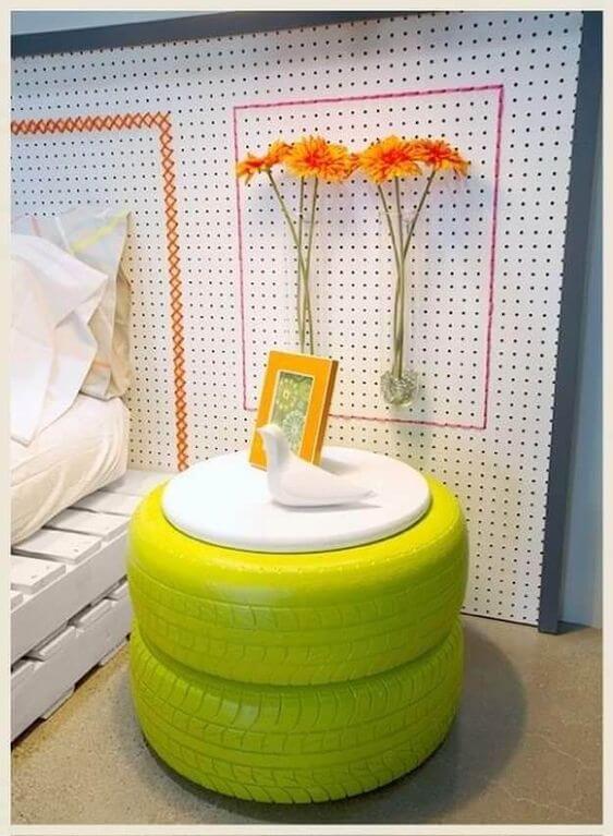 Easy to make old tires home decor ideas - 109
