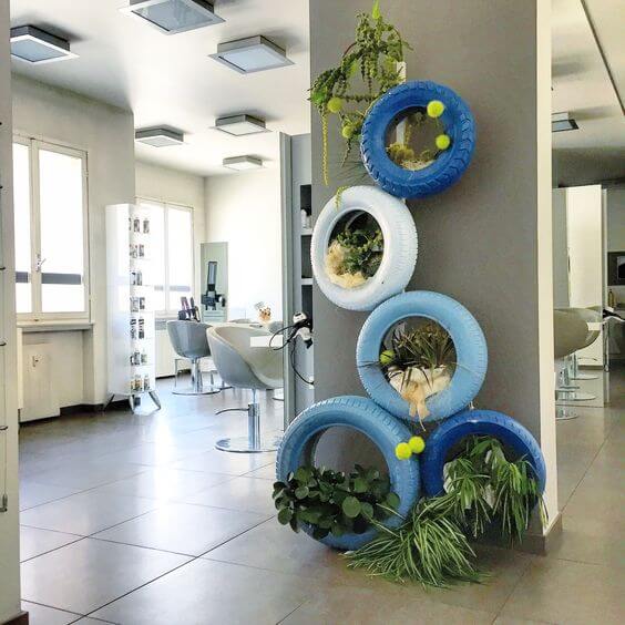 Easy to Make Old Tire Home Decor Ideas - 125