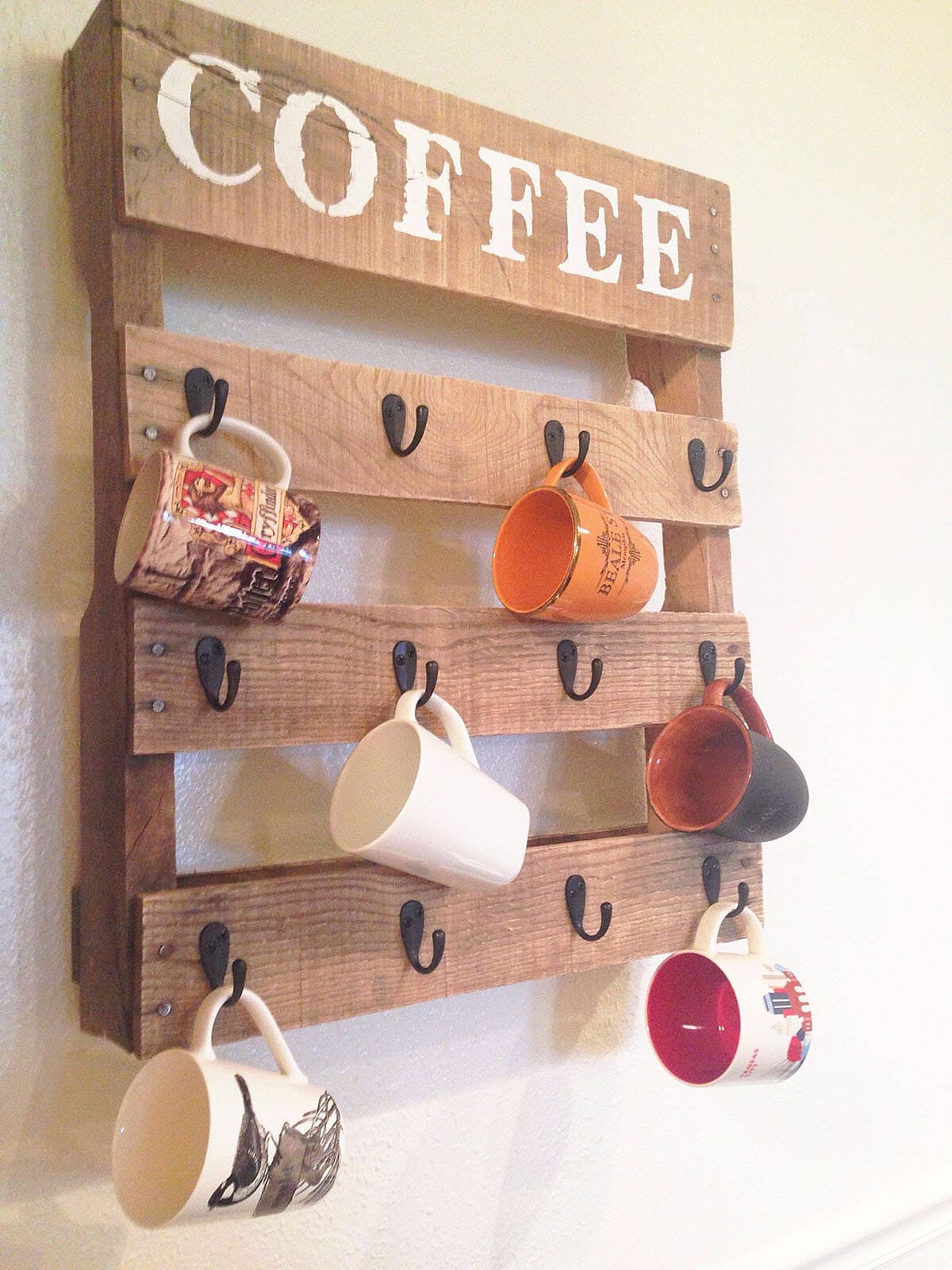22 coffee cup holder ideas to declutter your kitchen - 73