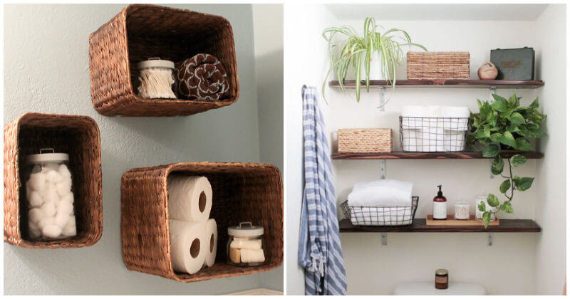 Creative and Cool DIY Bathroom Shelf Ideas