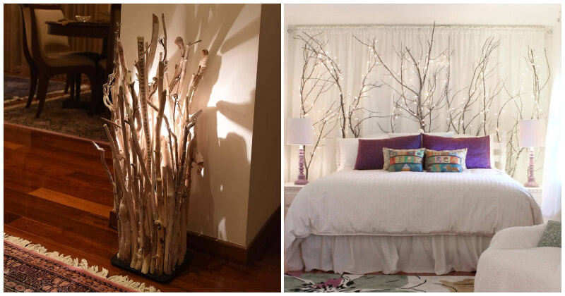 28 Creative Branches Ideas To Help Your Home Closer To Nature
