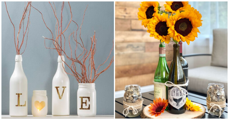 Awesome DIY bottle projects to decorate your home