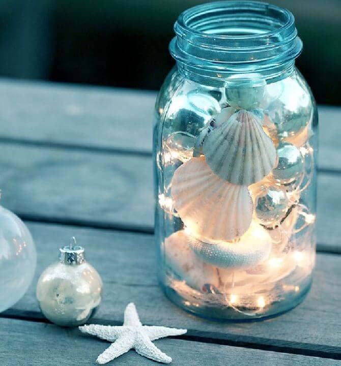 Easy DIY seashell ideas to decorate houses - 19