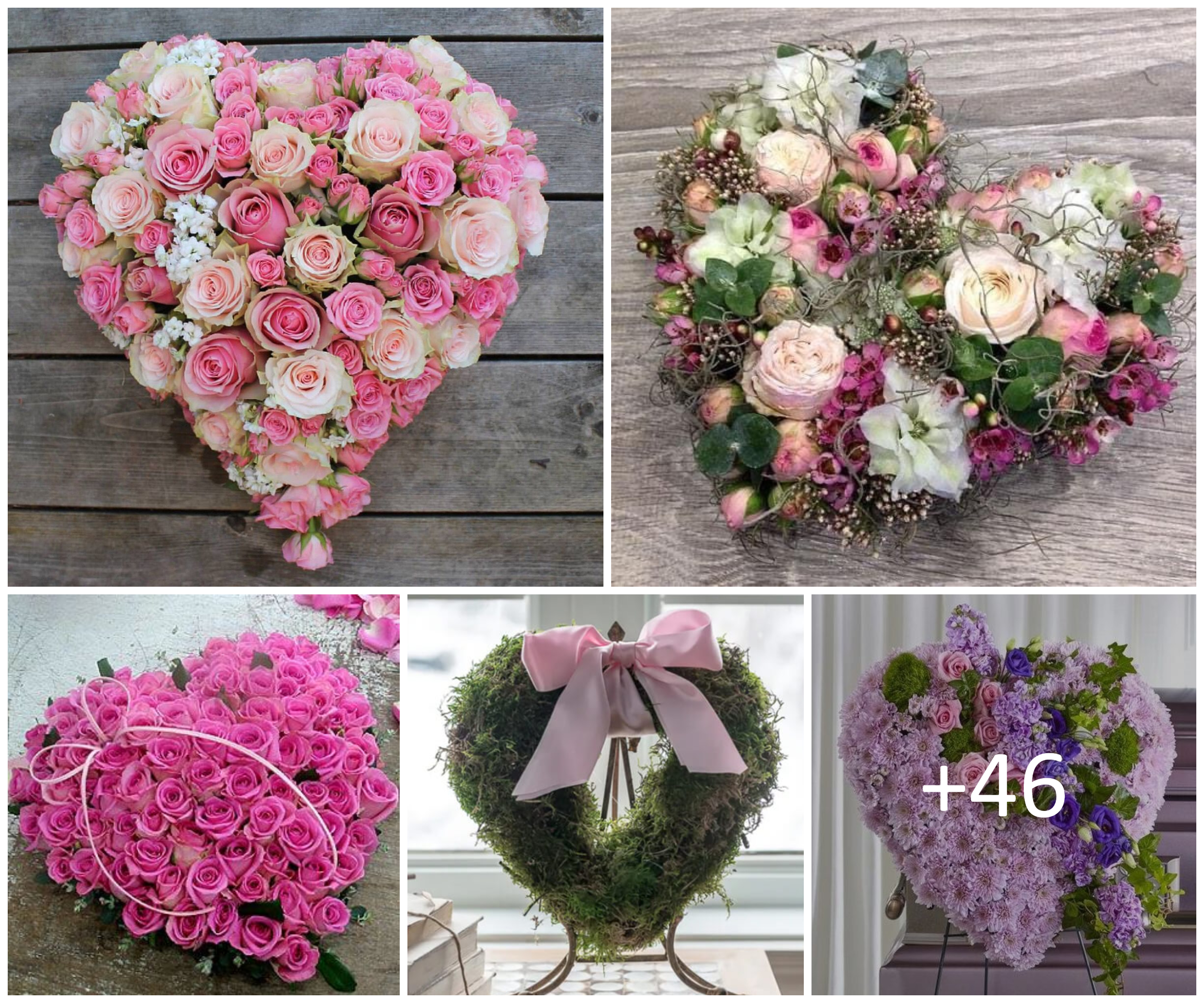 Brilliant Heart Shaped Flower Arrangements