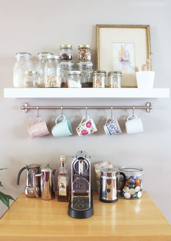 22 coffee cup holder ideas to declutter your kitchen - 81