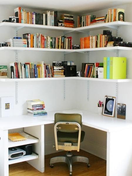 Clever corner shelving ideas to use little space efficiently - 75