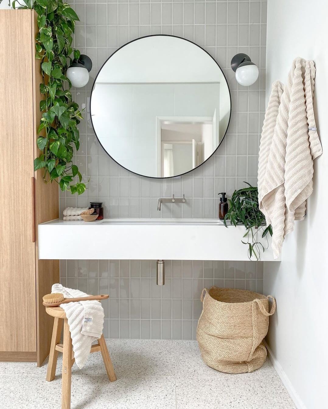 33 adorable bathroom plant shelf ideas - 259