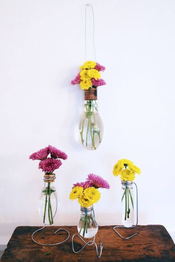 21 ideas for recycled DIY flower vases - 137