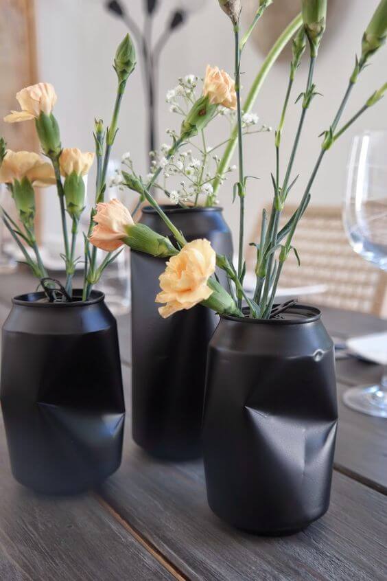 21 ideas for recycled DIY flower vases - 141