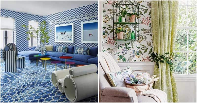 23 Impressive Wallpaper Ideas For Your Living Room