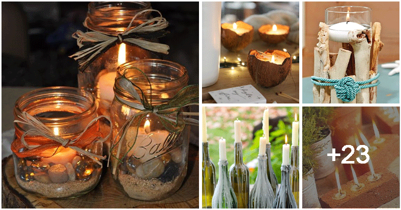 26 DIY candle holder ideas to liven up your living space