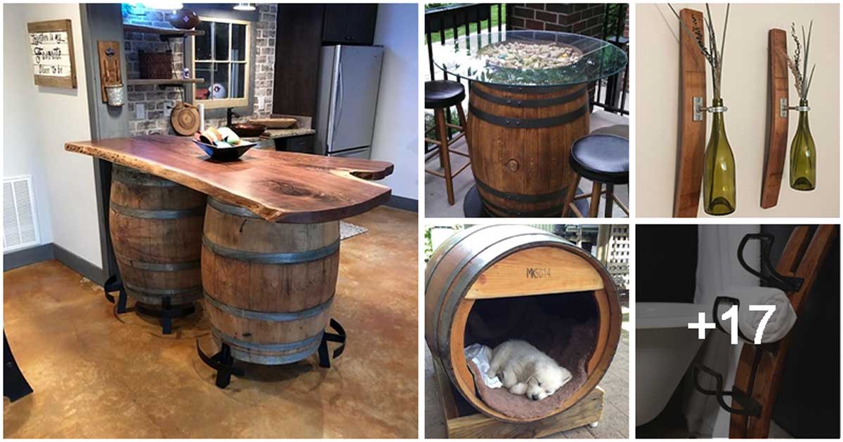 Recycled Wine Barrel Ideas For Decorating Your Home
