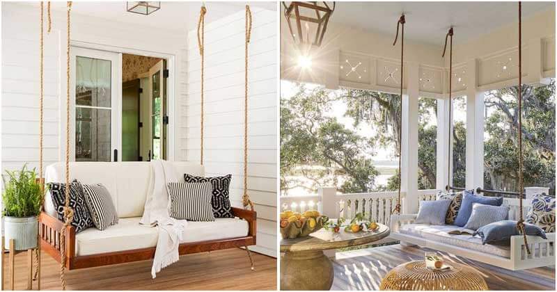 24 Gorgeous Hanging Swing Bed Ideas For Relaxing