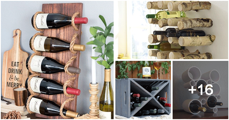 20 clever ideas for DIY wine racks