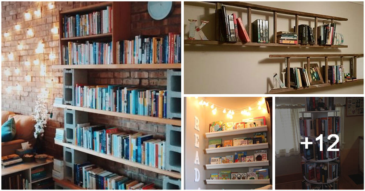 16 Easiest DIY Bookshelf Ideas